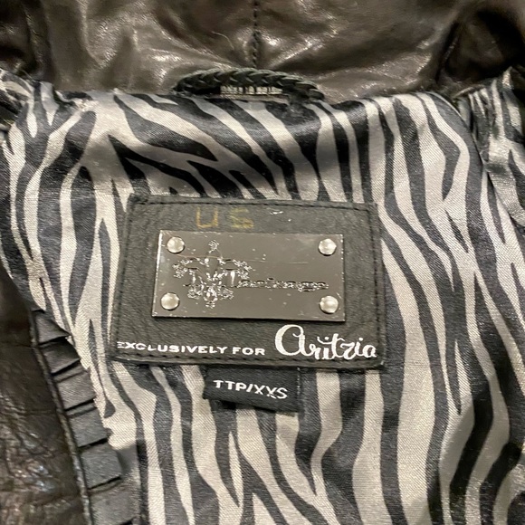 Black Mackage Leather Jacket - Picture 3 of 5